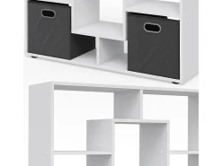 Estantería giratoria blanco 107.2x29x143