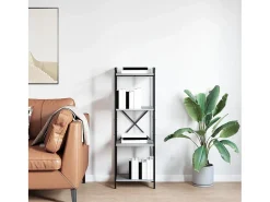 Estantería Gris sonoma 40 x 30 x 118 cm Madera contrachapada