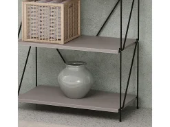 Estantería gris/negro 60x30x166.5 ravix
