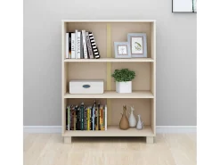 Estantería HAMAR madera pino maciza marrón miel 85x35x112 cm