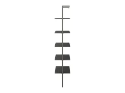 Estantería inclinada de 5 baldas negro 64x35x185 cm ES996681