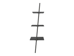 Estantería inclinada de 3 baldas negro 64x34x116 cm ES925157