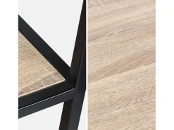 Estantería industrial de metal efecto madera, 6 niveles madera