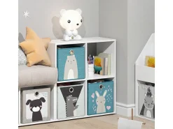 Estantería infantil blanco 72.6x29x72 tetra