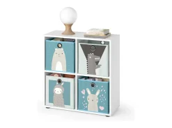 Estantería infantil blanco 72.6x29x72 tetra
