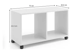 Estantería infantil blanco 72x30.8x42.4 luigi