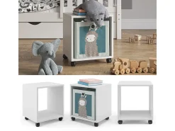 Estantería infantil blanco 36.8x30.8x42.4 luigi