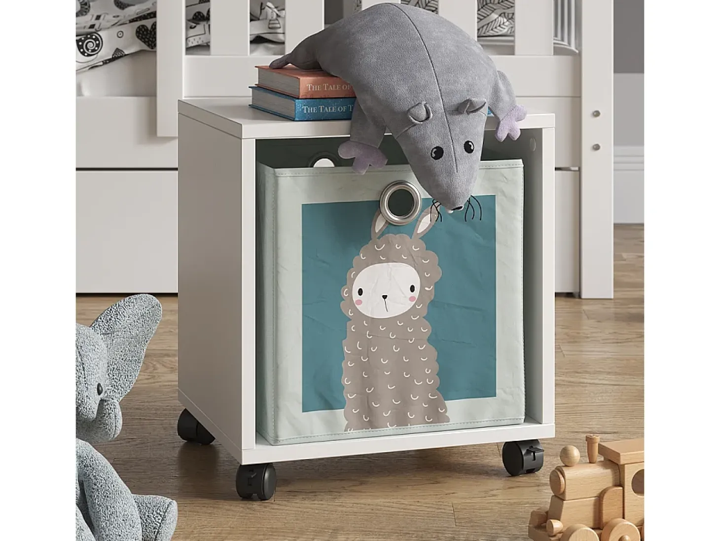 Estantería infantil blanco 36.8x30.8x42.4 luigi