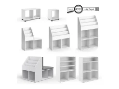Estantería infantil blanco 72x30.6x90.2 luigi