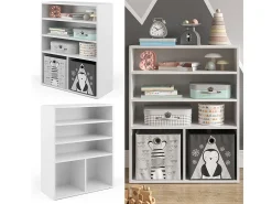 Estantería infantil blanco 72x30.6x90.2 luigi
