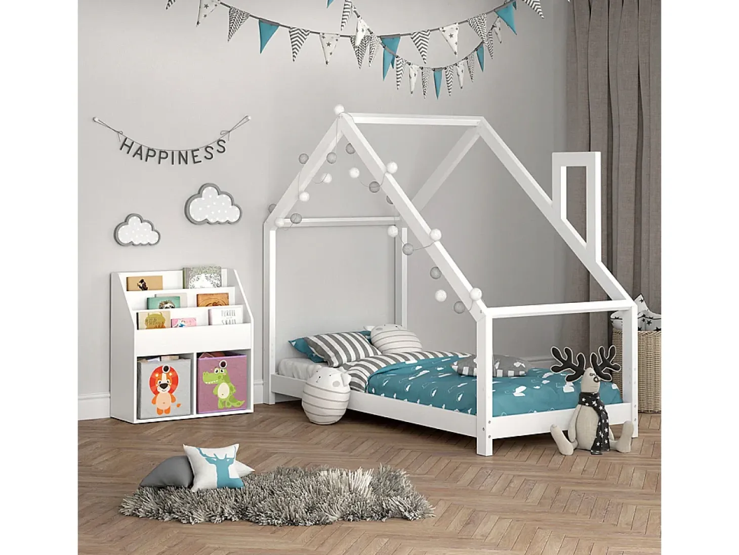 Estantería infantil blanco 72x30.7x79 luigi