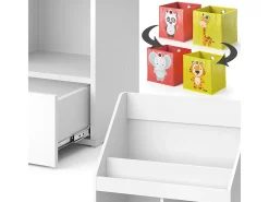 Estantería infantil blanco 72x31.2x96.2 luigi