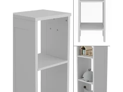Estantería infantil blanco 35.2x30.6x159.5 ajaton