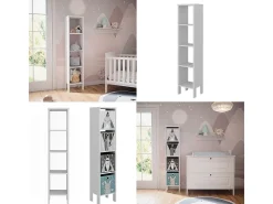 Estantería infantil blanco 35.2x30.6x159.5 ajaton