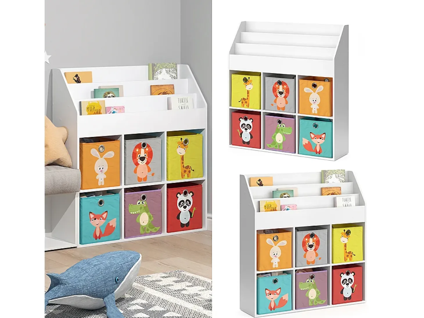 Estantería infantil blanco 107.2x31.2x114.2 luigi