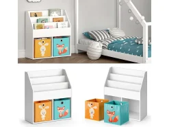 Estantería infantil blanco 72x30.7x79 luigi