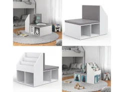 Estantería infantil blanco 97.1x66.8x78.4 onix