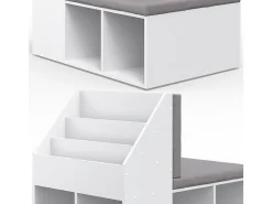 Estantería infantil blanco 97.1x66.8x78.4 onix