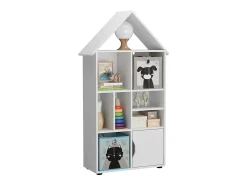 Estantería infantil blanco 71x32.1x148.4 estell