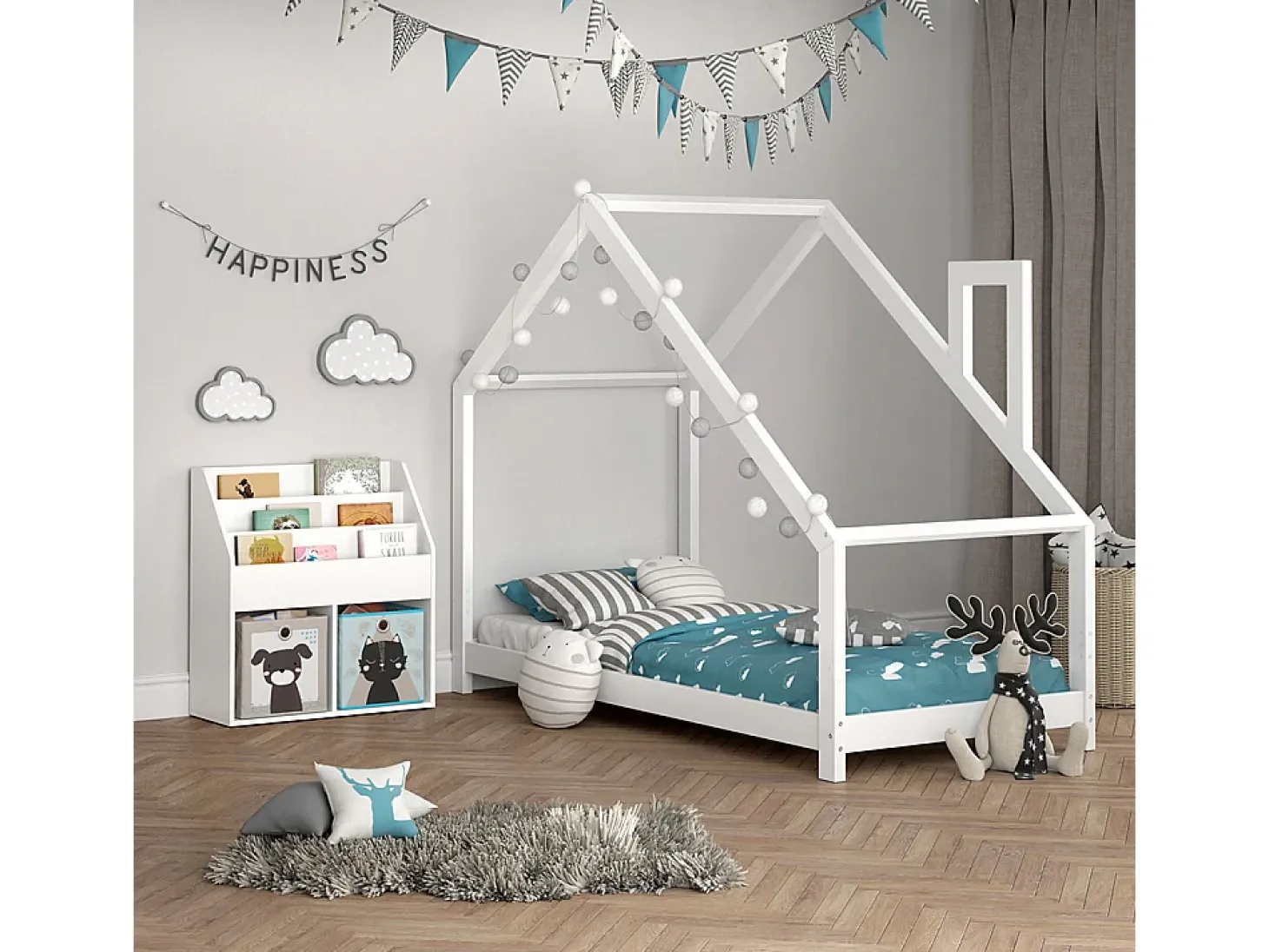 Estantería infantil blanco 72x30.7x79 luigi