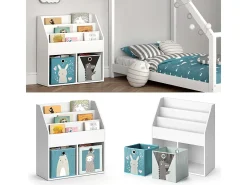 Estantería infantil blanco 72x30.7x79 luigi