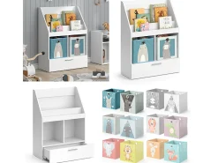 Estantería infantil blanco 72x31.2x96.2 luigi