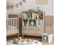 Estantería infantil cachemira/artesanal 98.4x32.6x113.4 malia