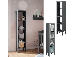 Estantería infantil gris 35.2x30.6x159.5 ajaton