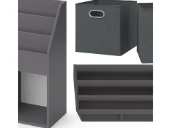 Estantería infantil gris 72x30.7x79 luigi