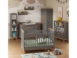 Estantería infantil gris/artisan 98.4x32.6x113.4 malia