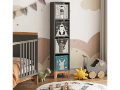 Estantería infantil gris/artisan 35.2x30x159.5 malia