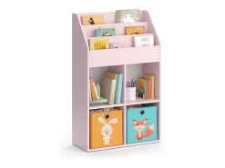 Estantería infantil rosa 72x31.2x114.2 luigi