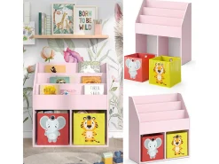 Estantería infantil rosa 72x30.7x79 luigi