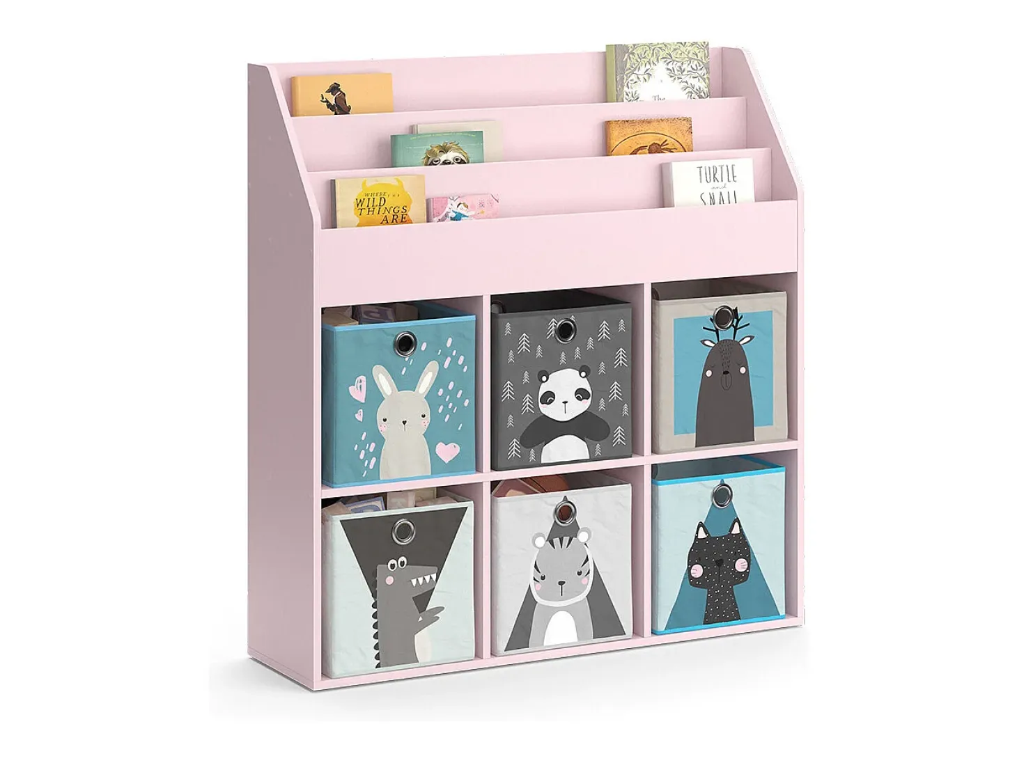 Estantería infantil rosa 107.2x31.2x114.2 luigi