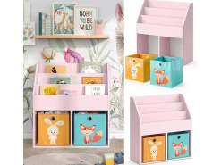 Estantería infantil rosa 72x30.7x79 luigi