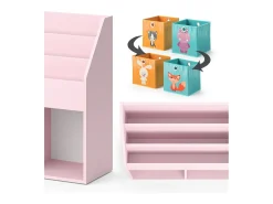 Estantería infantil rosa 72x30.7x79 luigi