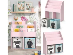 Estantería infantil rosa 72x30.7x79 luigi