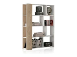 Estantería Landa Blanco - Roble
