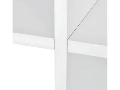 Estantería librería en forma de escalera 107 cm blanca