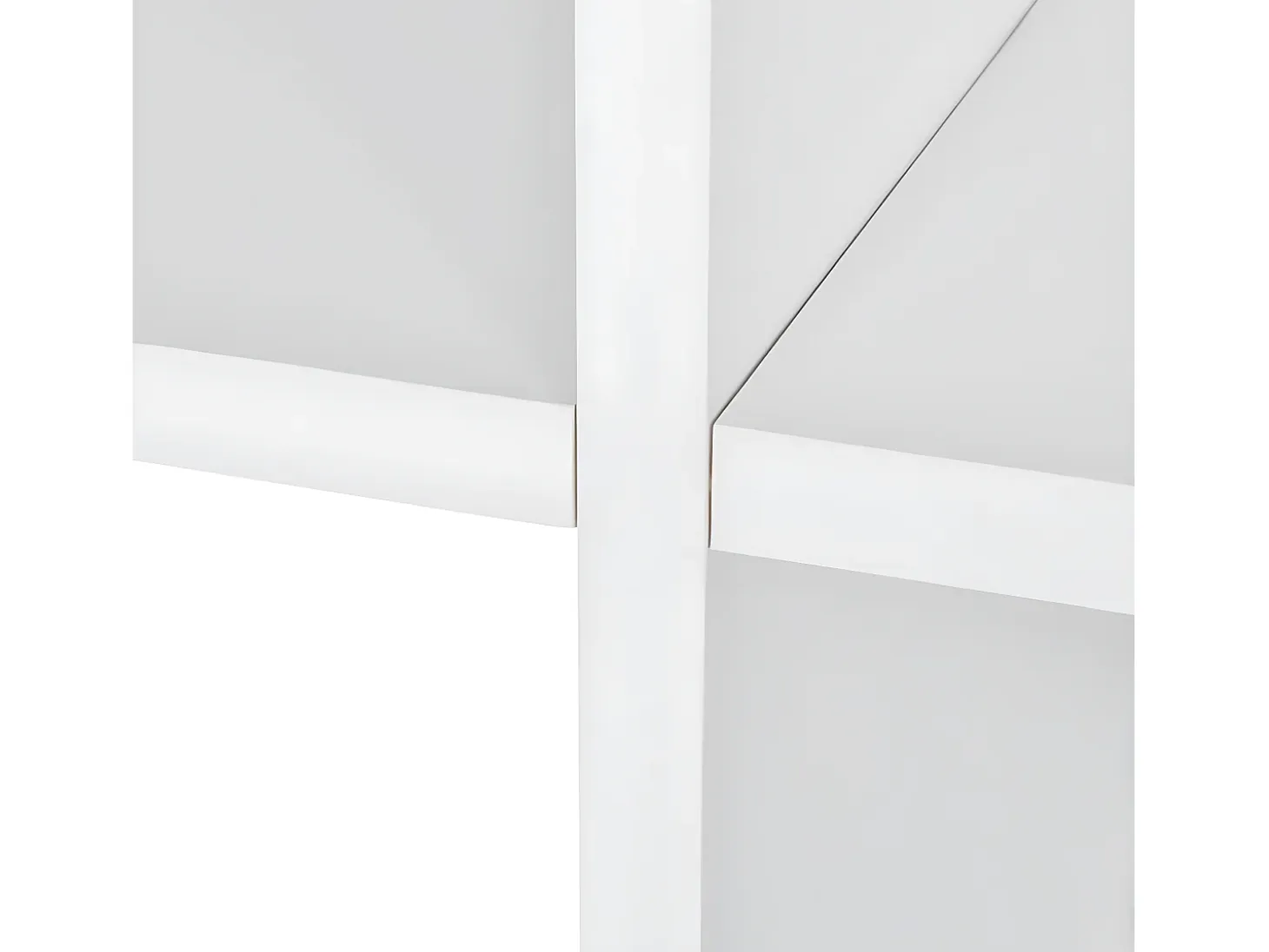 Estantería librería en forma de escalera 107 cm blanca