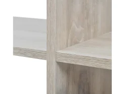 Estantería librería en forma de escalera 107 cm blanca