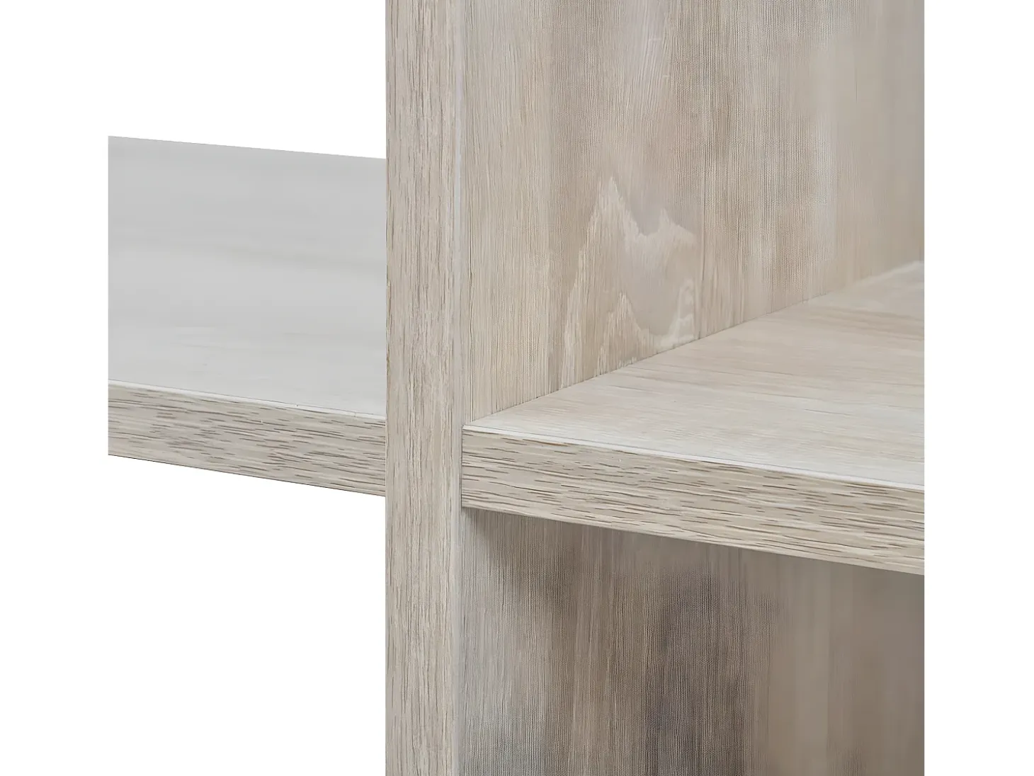 Estantería librería en forma de escalera 107 cm blanca