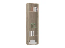 Estantería Librería Estrecha Scaled Roble Cambrian 197x52x33 cm