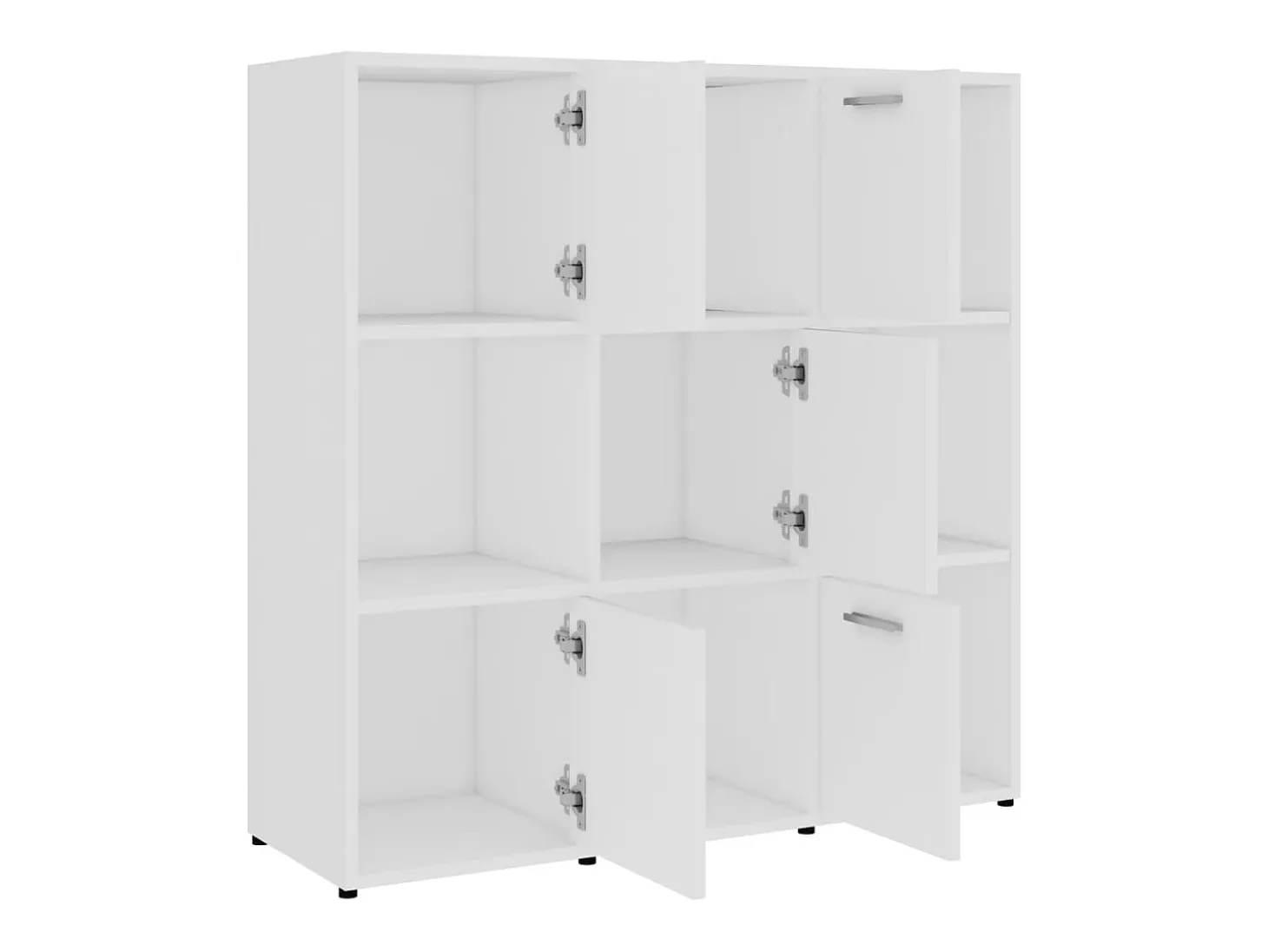 Estantería librería madera contrachapada blanco 90x30x90 cm