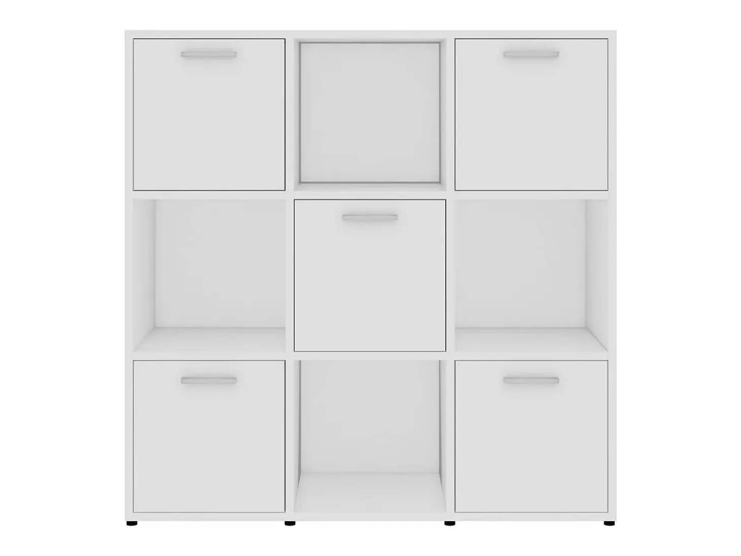 Estantería librería madera contrachapada blanco 90x30x90 cm