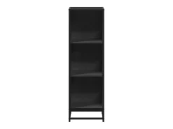 Estantería librería madera ingeniería negra 33,5x33x107,5 cm
