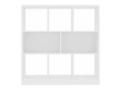 Estantería librería madera contrachapada blanco 97,5x29,5x100cm