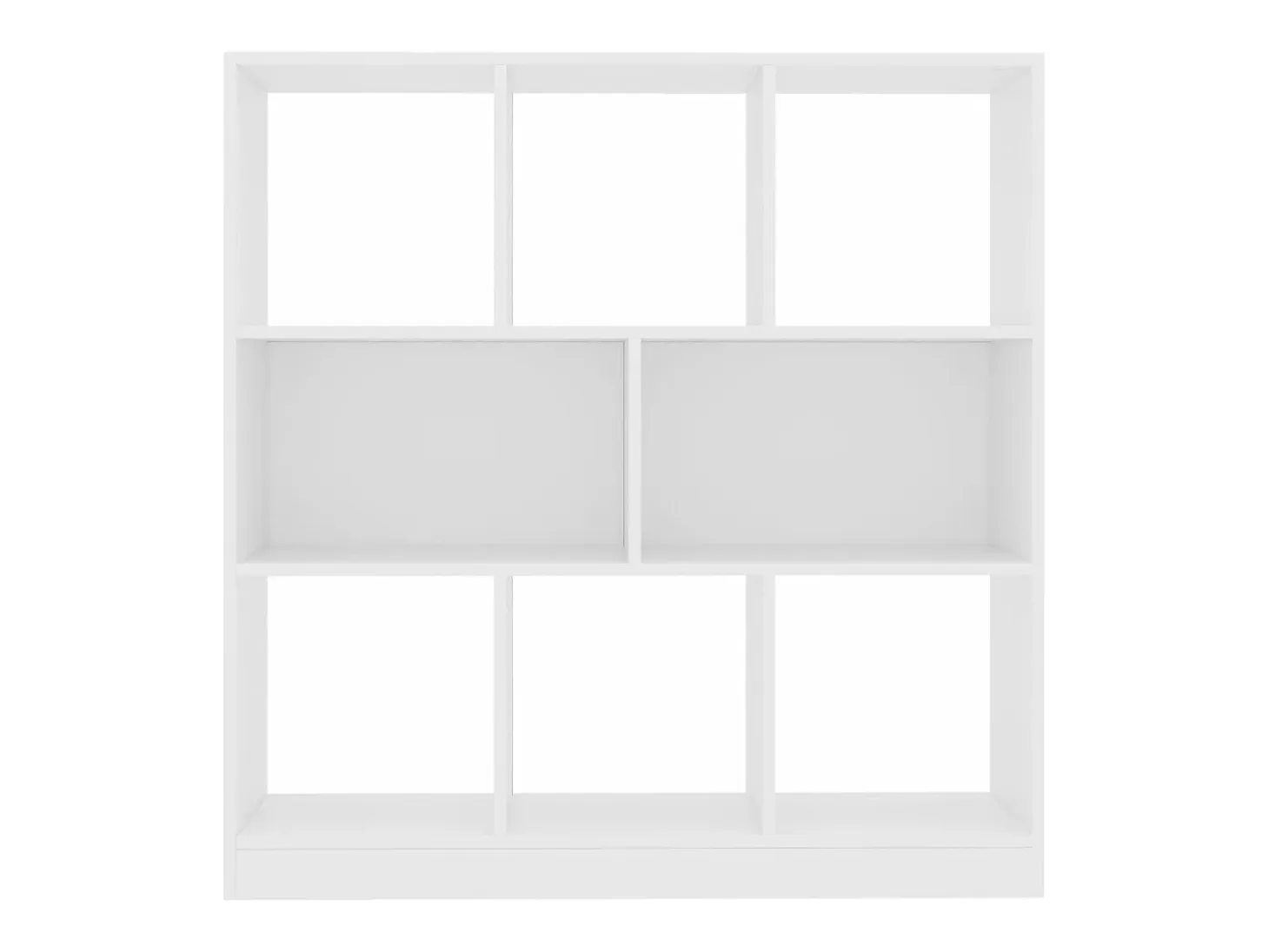 Estantería librería madera contrachapada blanco 97,5x29,5x100cm