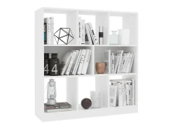 Estantería librería madera contrachapada blanco 97,5x29,5x100cm