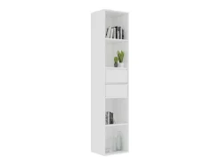 Estantería librería madera contrachapada blanco 36x30x171 cm